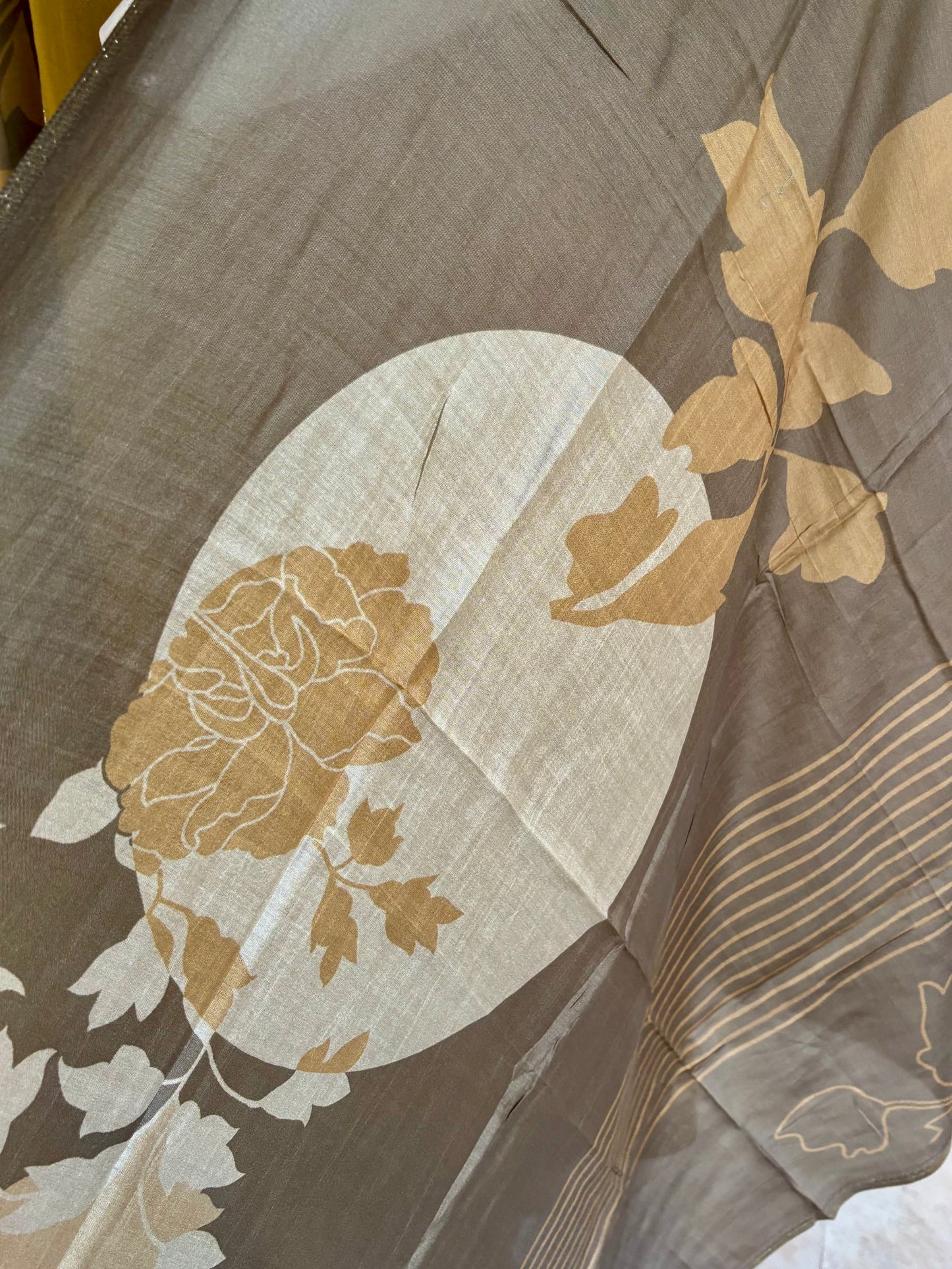 Golden Silk Zari Buta Kurta Set