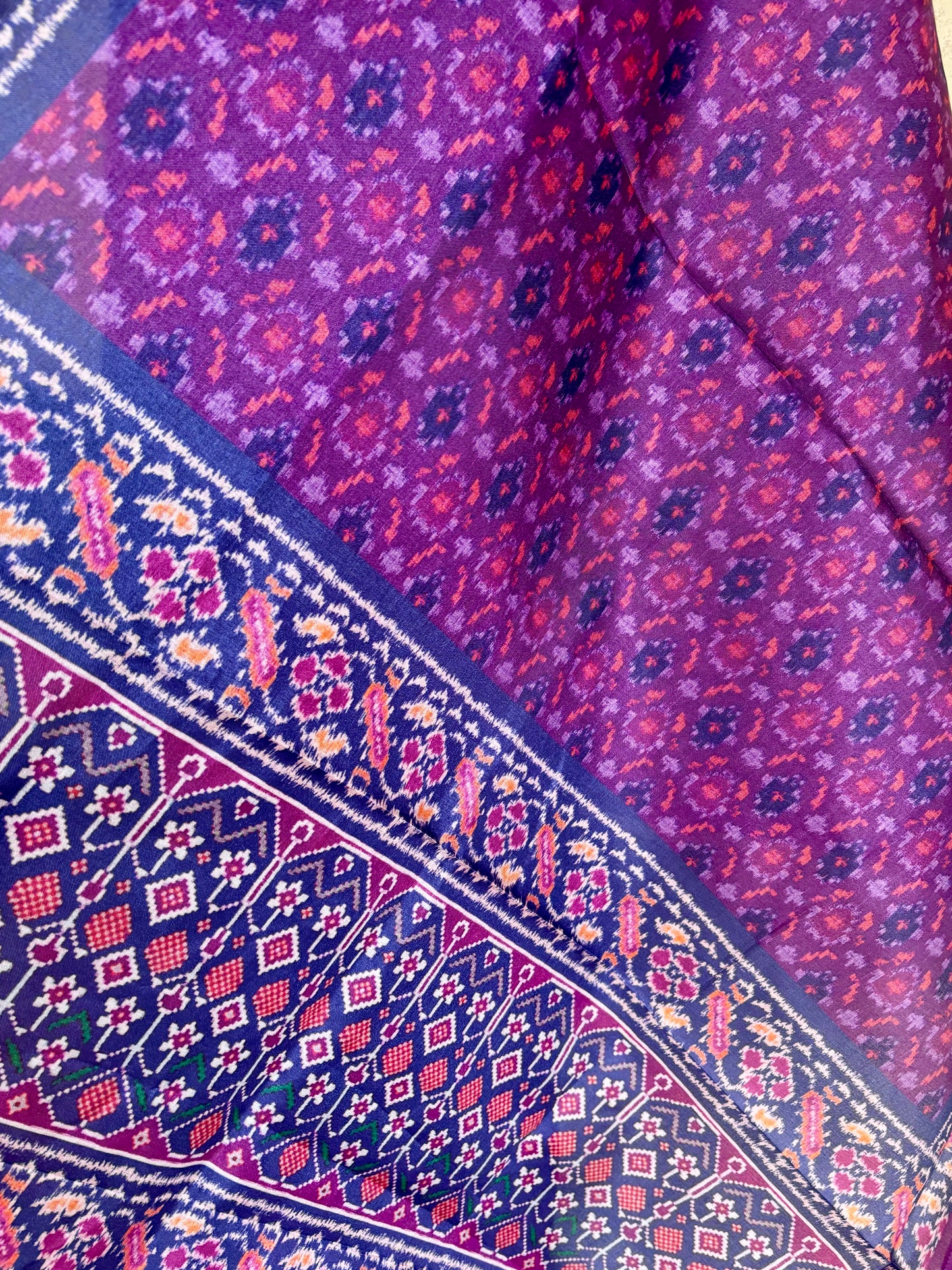 Purple Silk Kurta Set