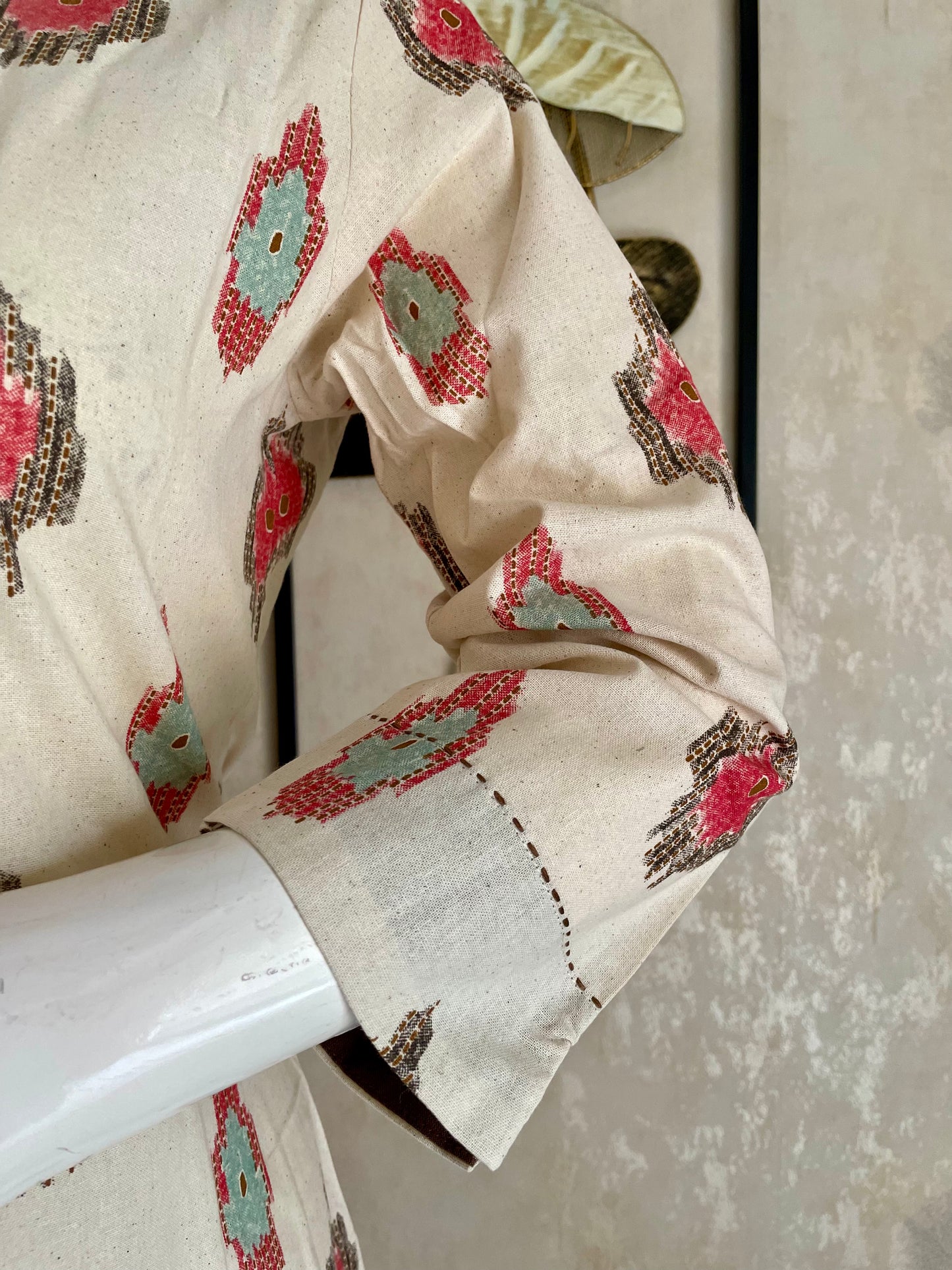 Ivory Canvas Khadi Handloom Cotton Kurta Set
