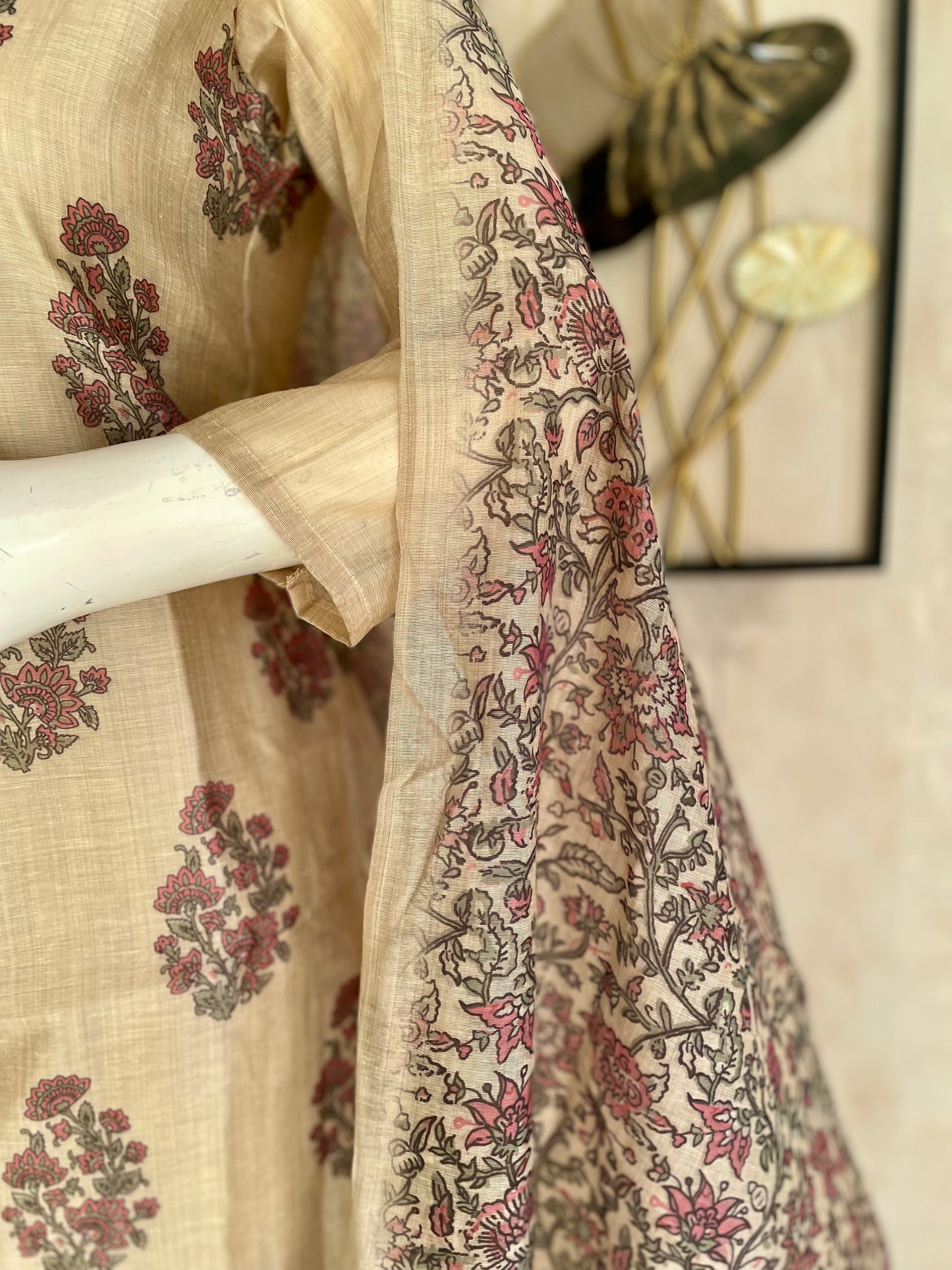 Beige Mughal Grace – Moonga Cotton Silk Kurta Set