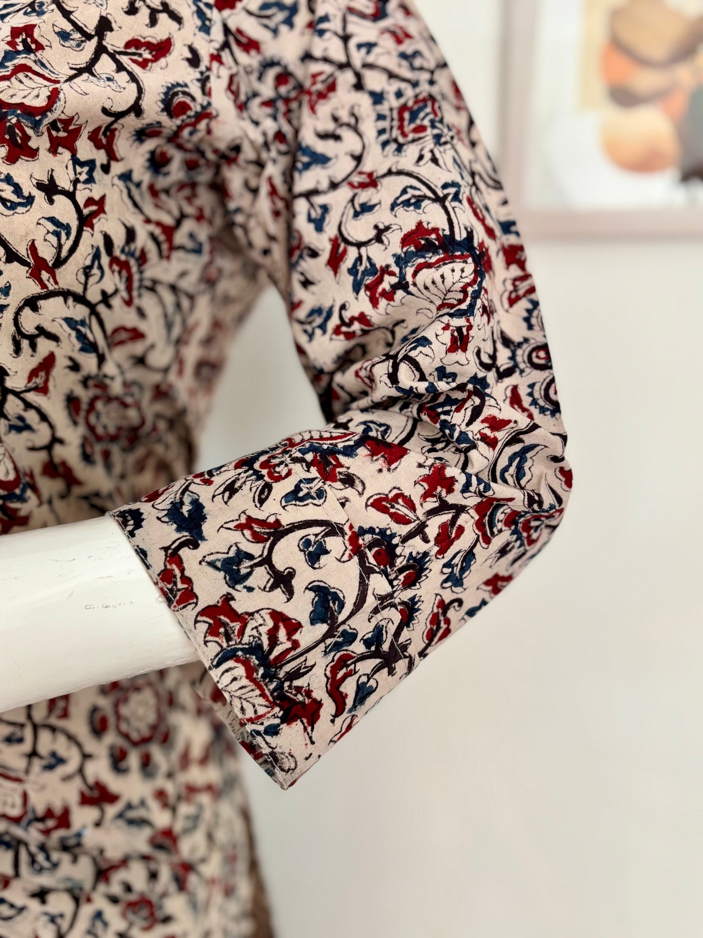 Pure Handloom Cotton Kalamkari Kurta – Timeless Everyday Charm