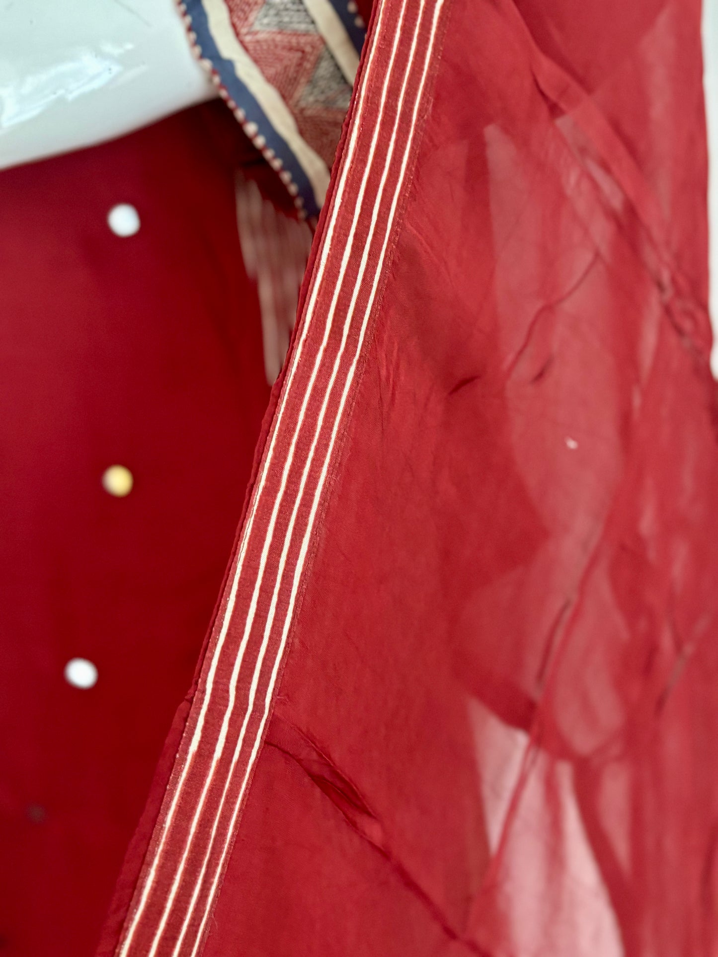 Pure Silk Mehroon Kurta Set A-line Fit