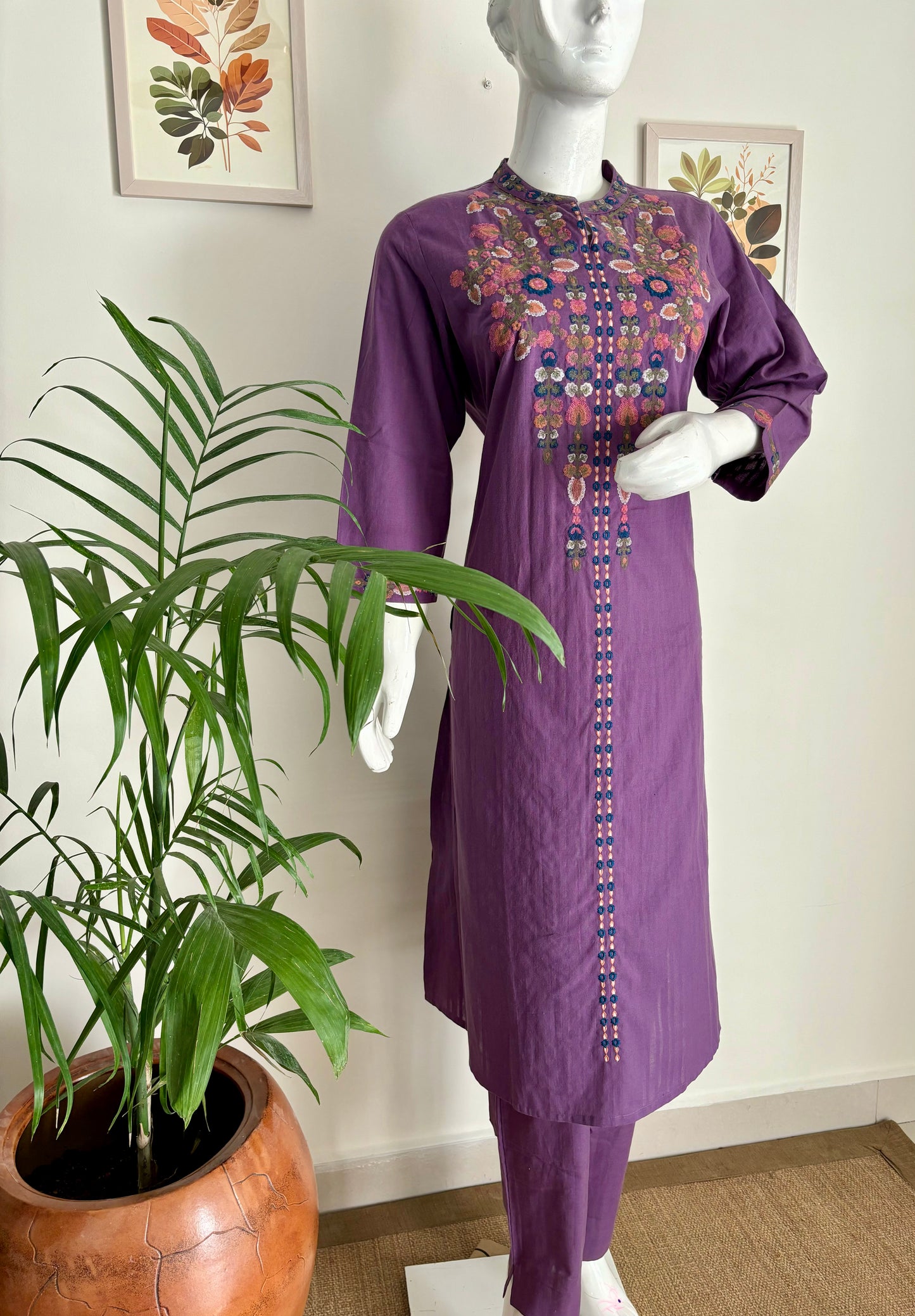 The Dreamy in Lavender: A-Line Kurta set: Perfect for Summer