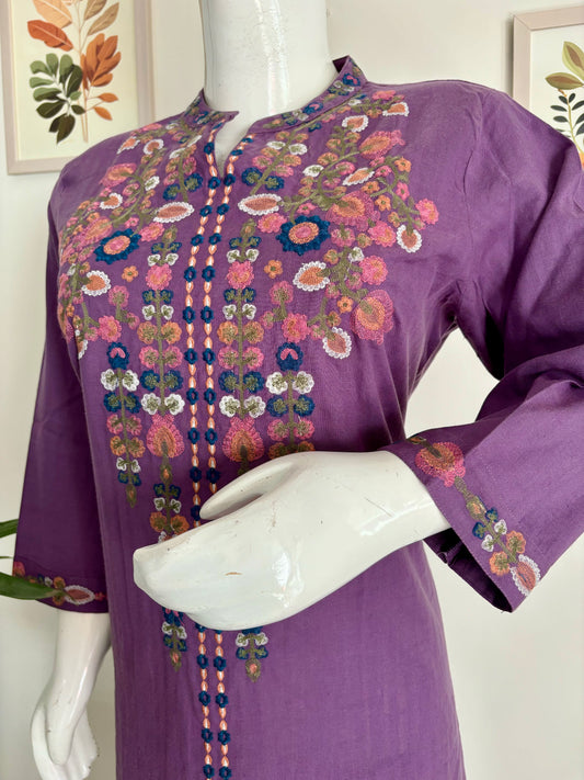 The Dreamy in Lavender: A-Line Kurta set: Perfect for Summer