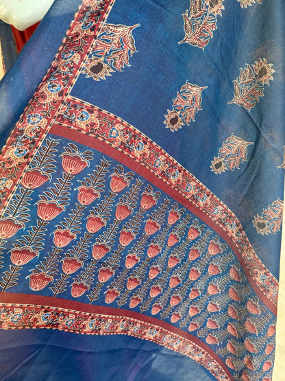 Mehroon Silk Kurta Set