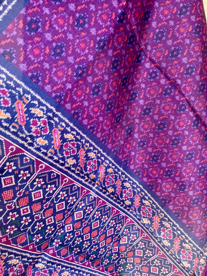 Purple Silk Kurta Set