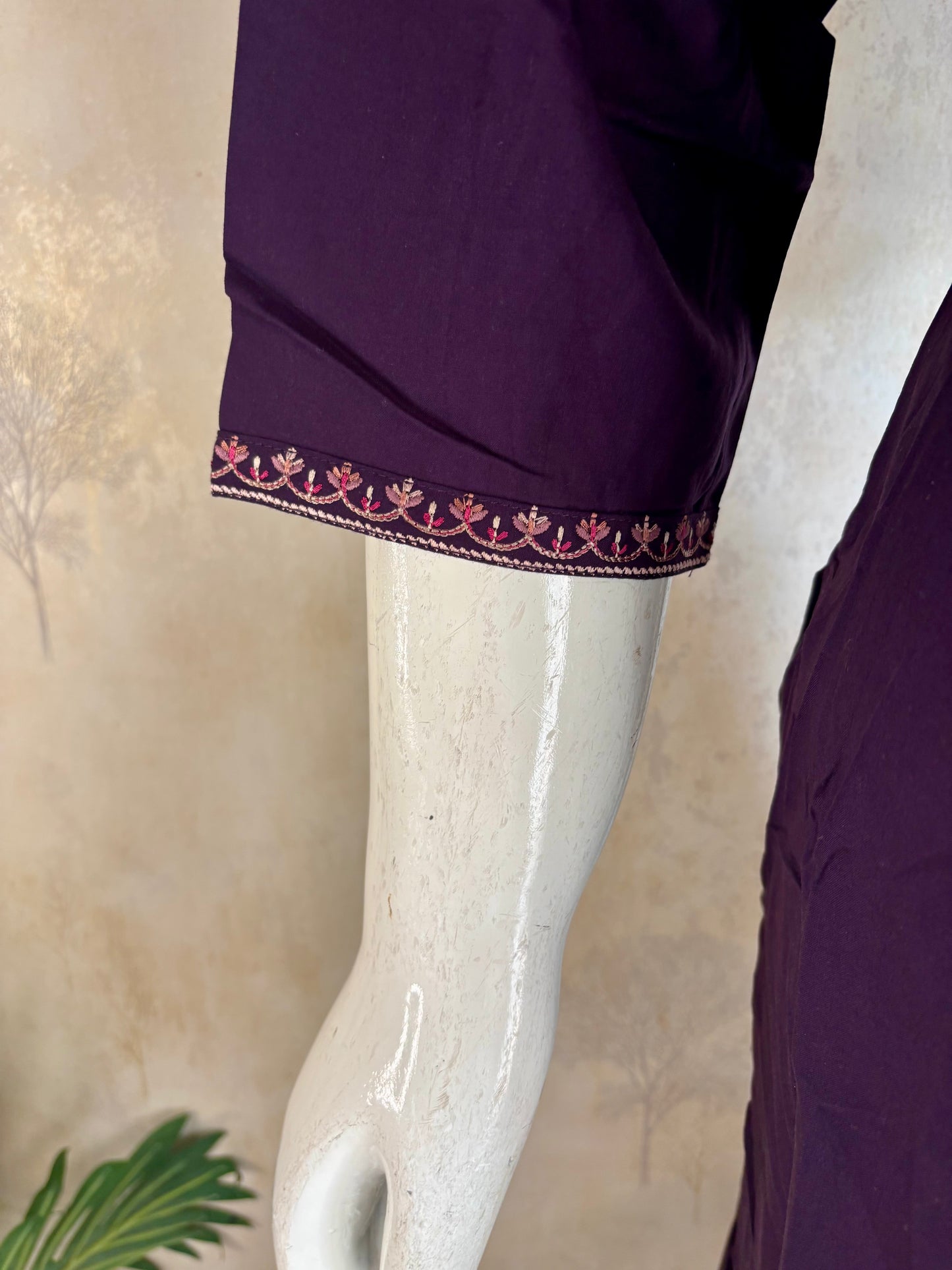 A-Line Kurta with Kashmiri Embroidery
