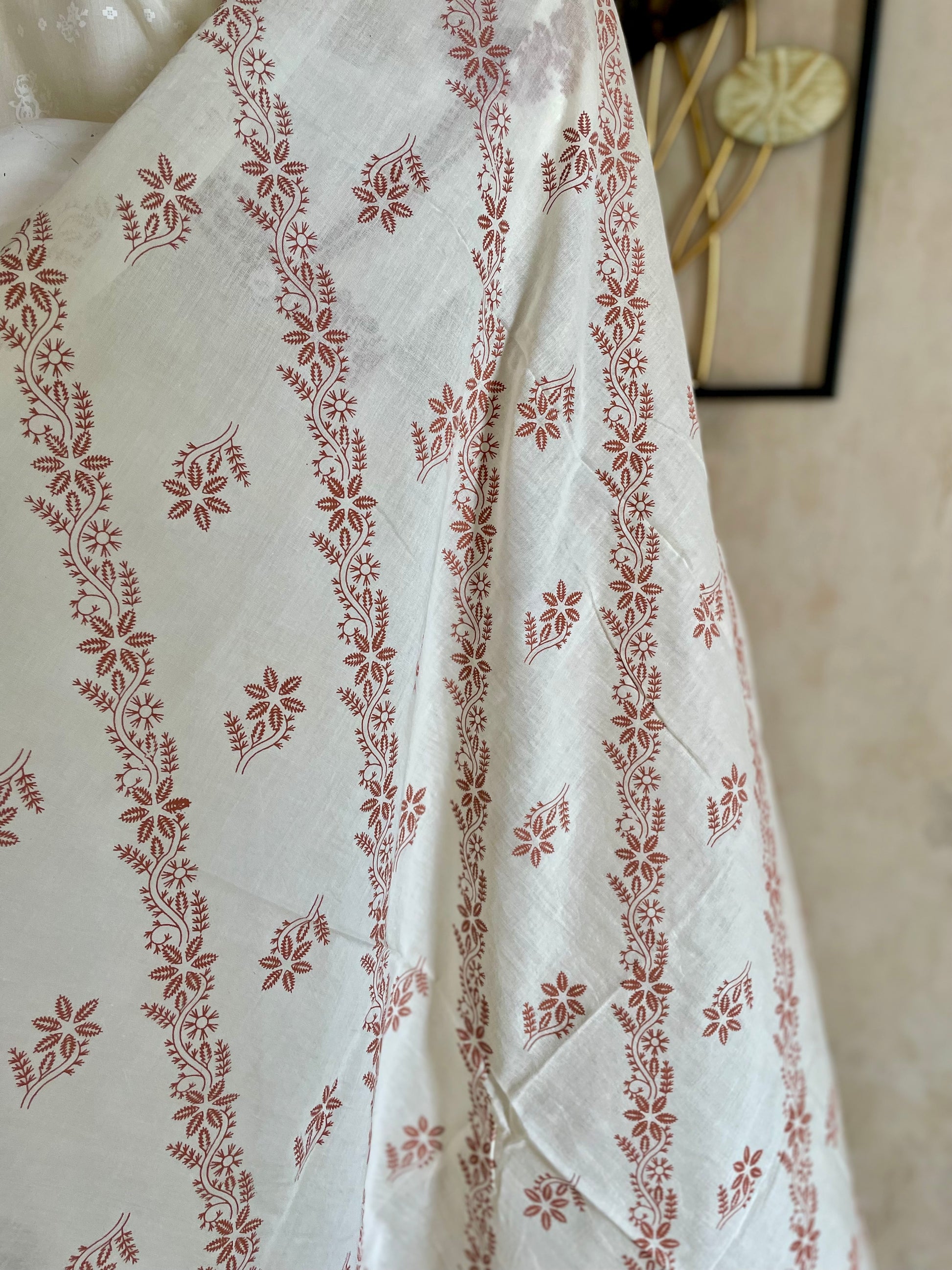 RaasRa Ivory Reverie — Off-White Cotton Kurta Set with Embroidery & Dupatta — view 6
