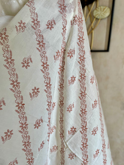 RaasRa Ivory Reverie — Off-White Cotton Kurta Set with Embroidery & Dupatta — view 6