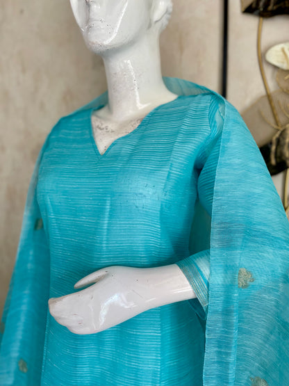 Silk & Sage Firoza Muga Silk Suit Set