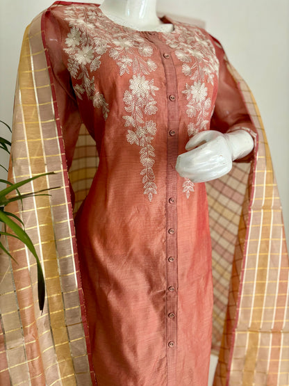 Luxe Allure Chanderi Silk Kurta Set