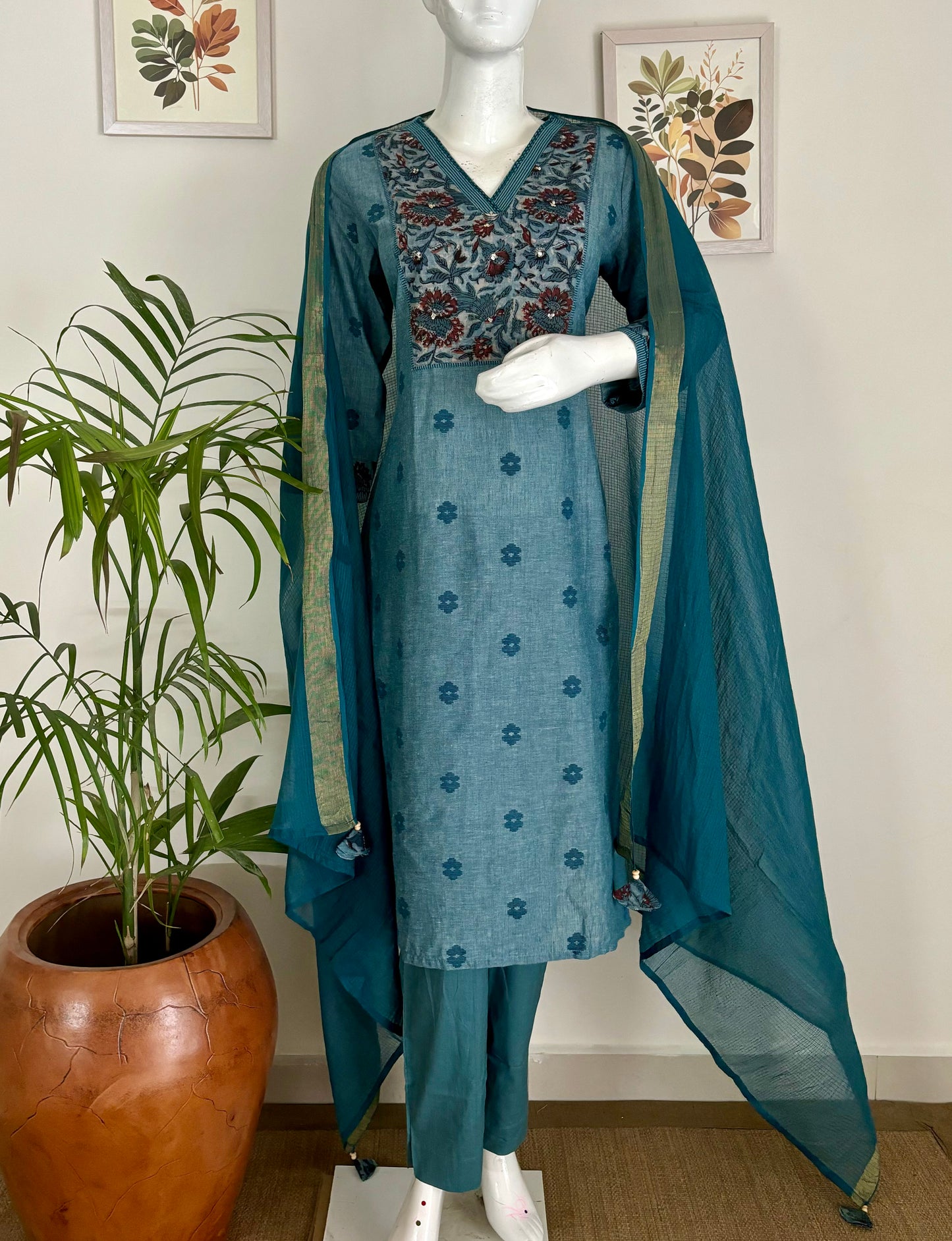 Fusion Flair  Handloom Cotton Kurta