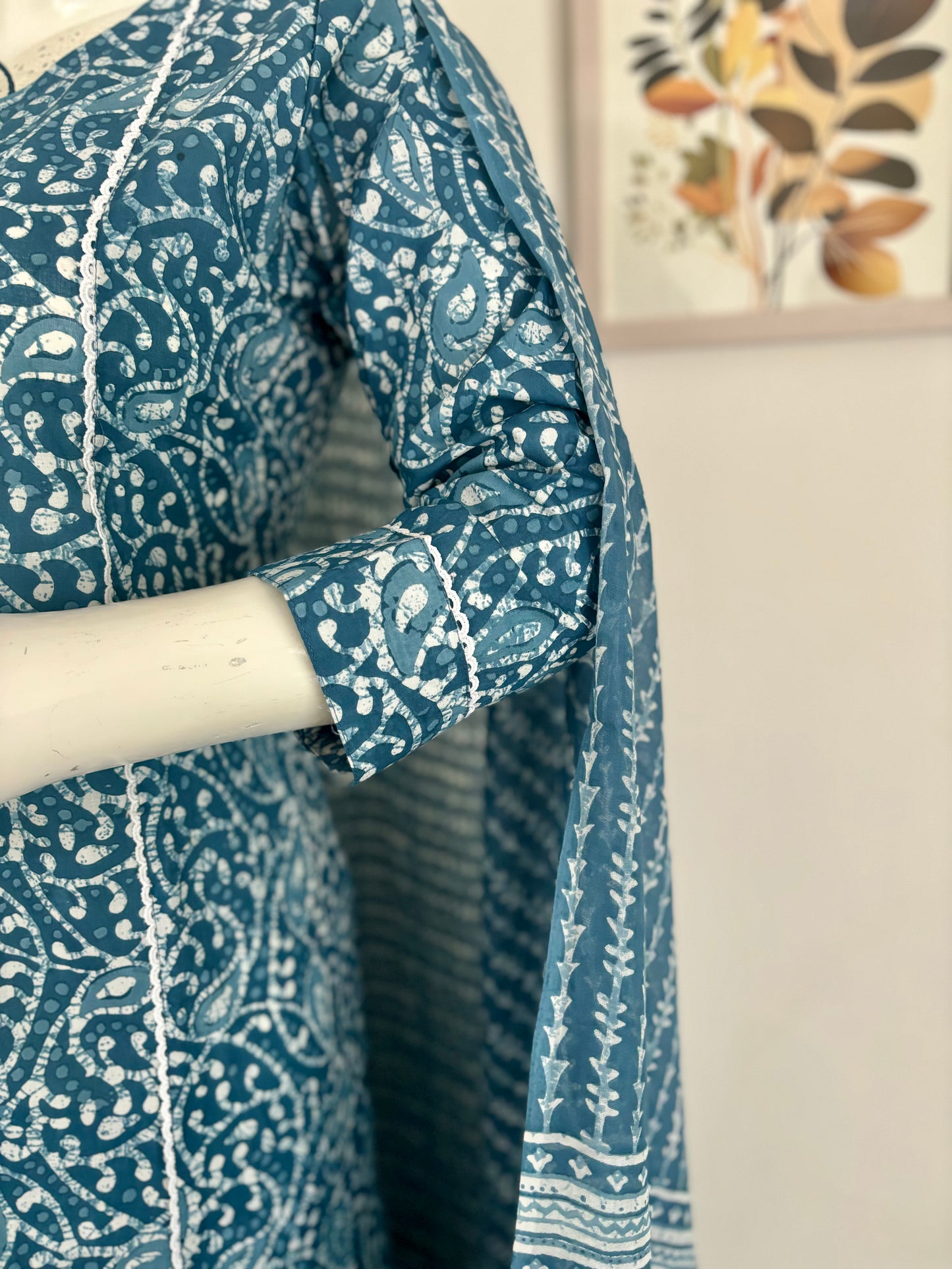 Icy Elegance Kalamkari Kurta Set