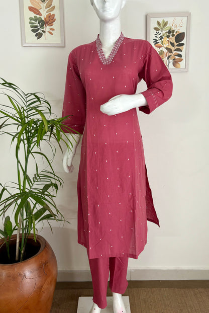 Classic Comfort Handloom Cotton Kurta Set