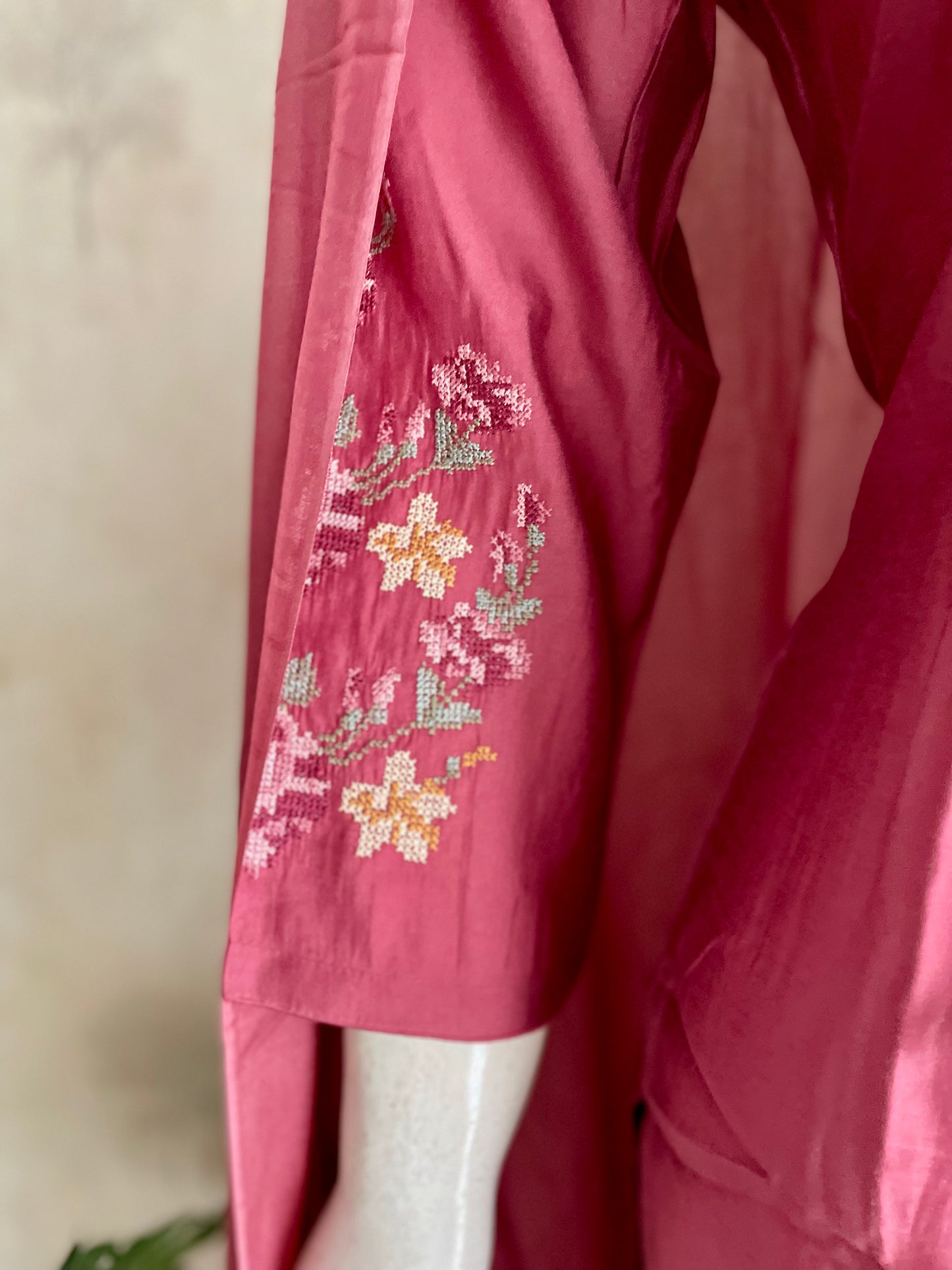 Blush & Thread – Onion Pink Silk Kurta Set