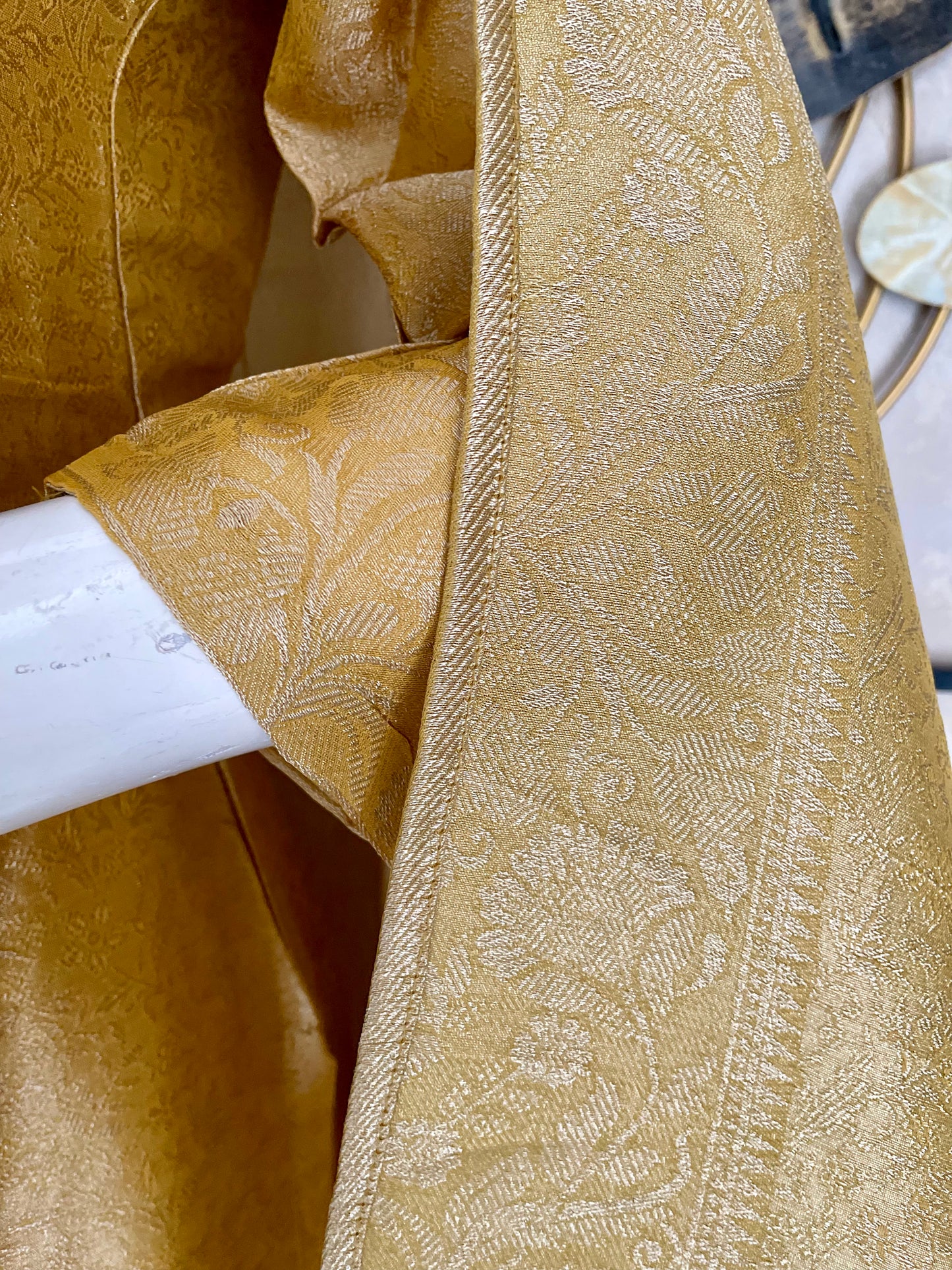 Golden Glow – Golden Yellow Woven Kurta Set