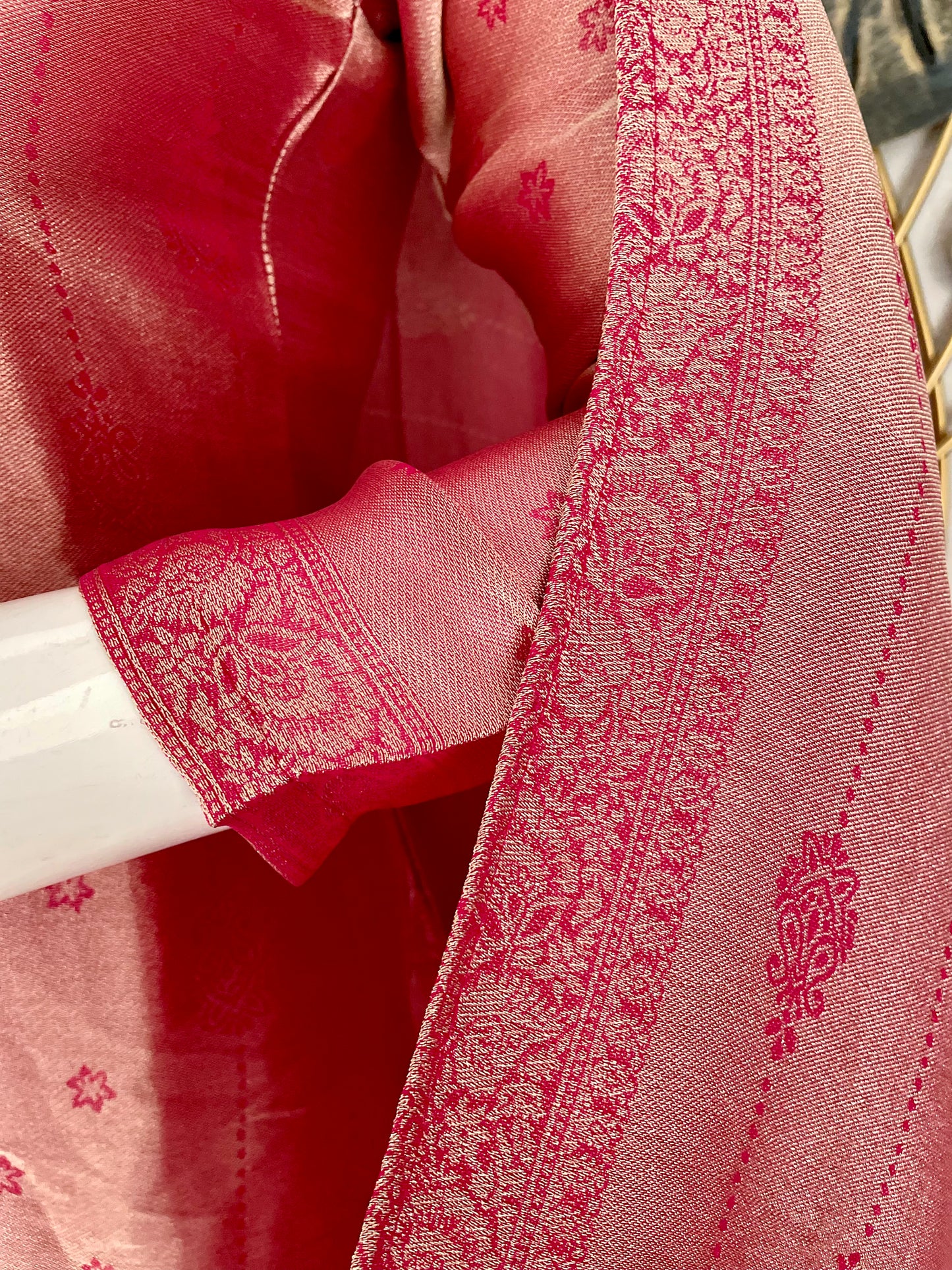 Pink Radiance – Hot Pink Woven Kurta Set