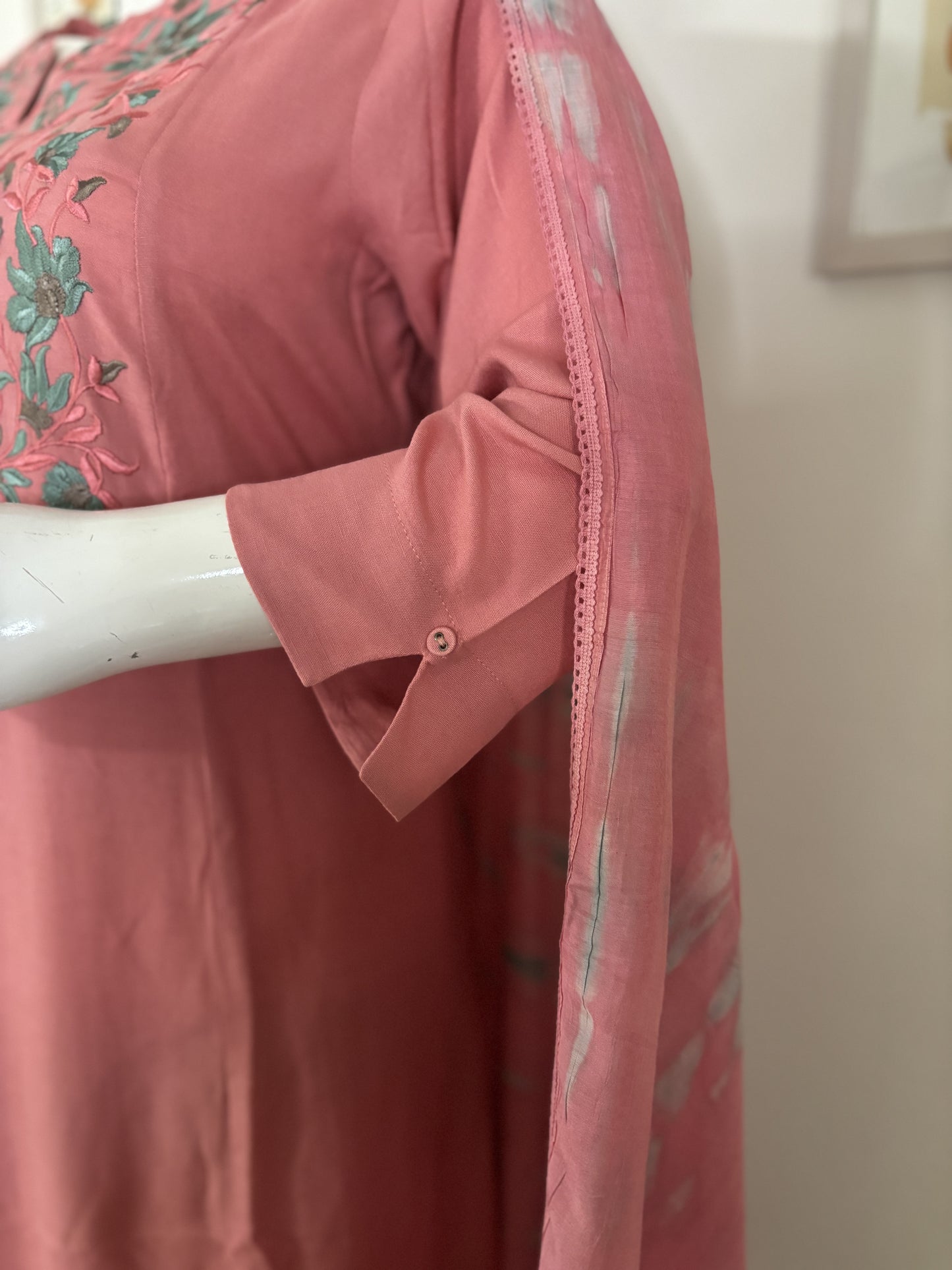 Pink Perfection: A-Line Kurta Set