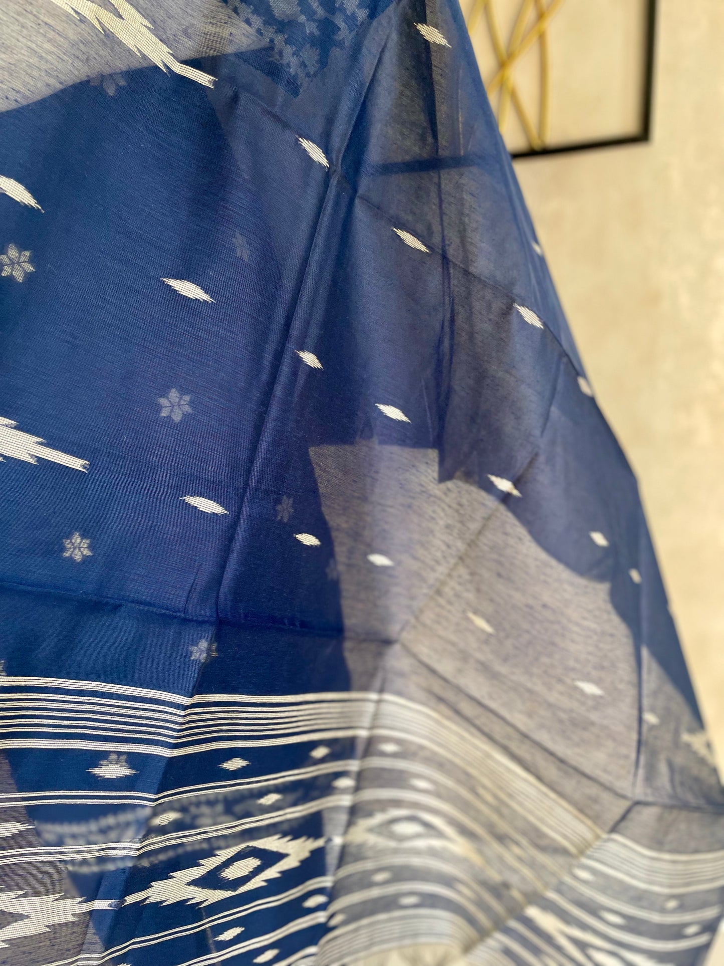 Royal Navy – Cotton Silk Jamdani Kurta Set