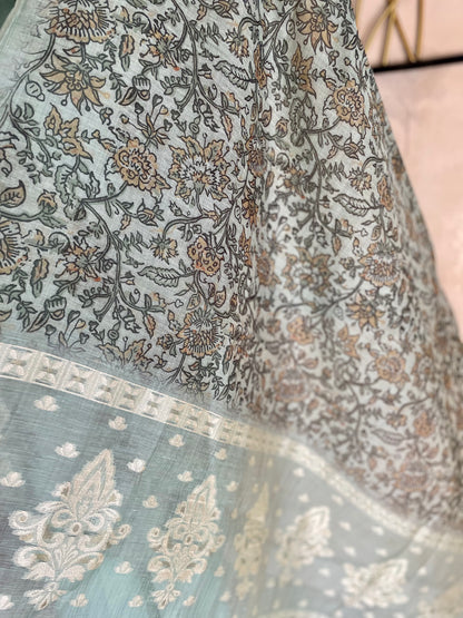 Sea Green Heritage – Moonga Cotton Silk Kurta Set