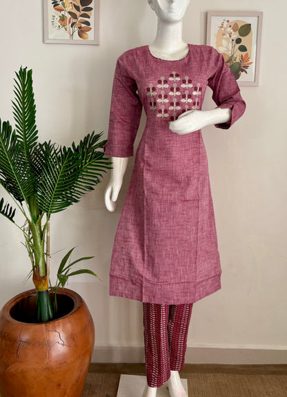 Pure Handloom Cotton Kurta Set