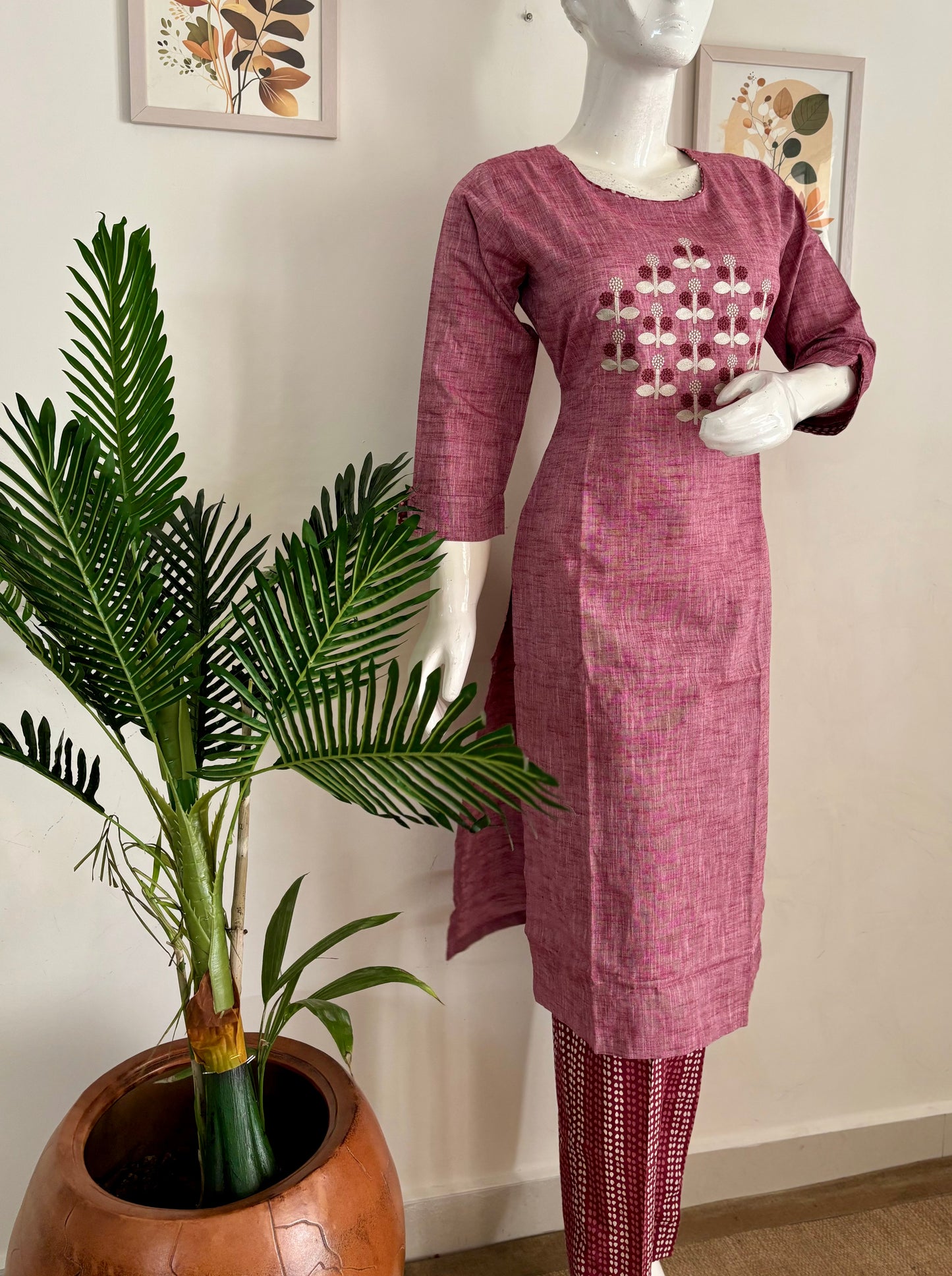 Pure Handloom Cotton Kurta Set