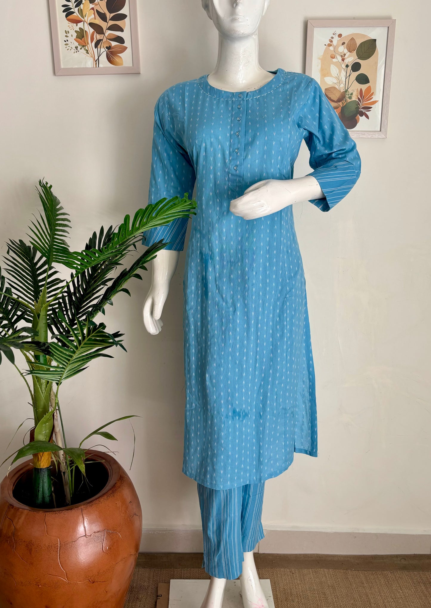 Pure Cotton Handloom Kurta Set