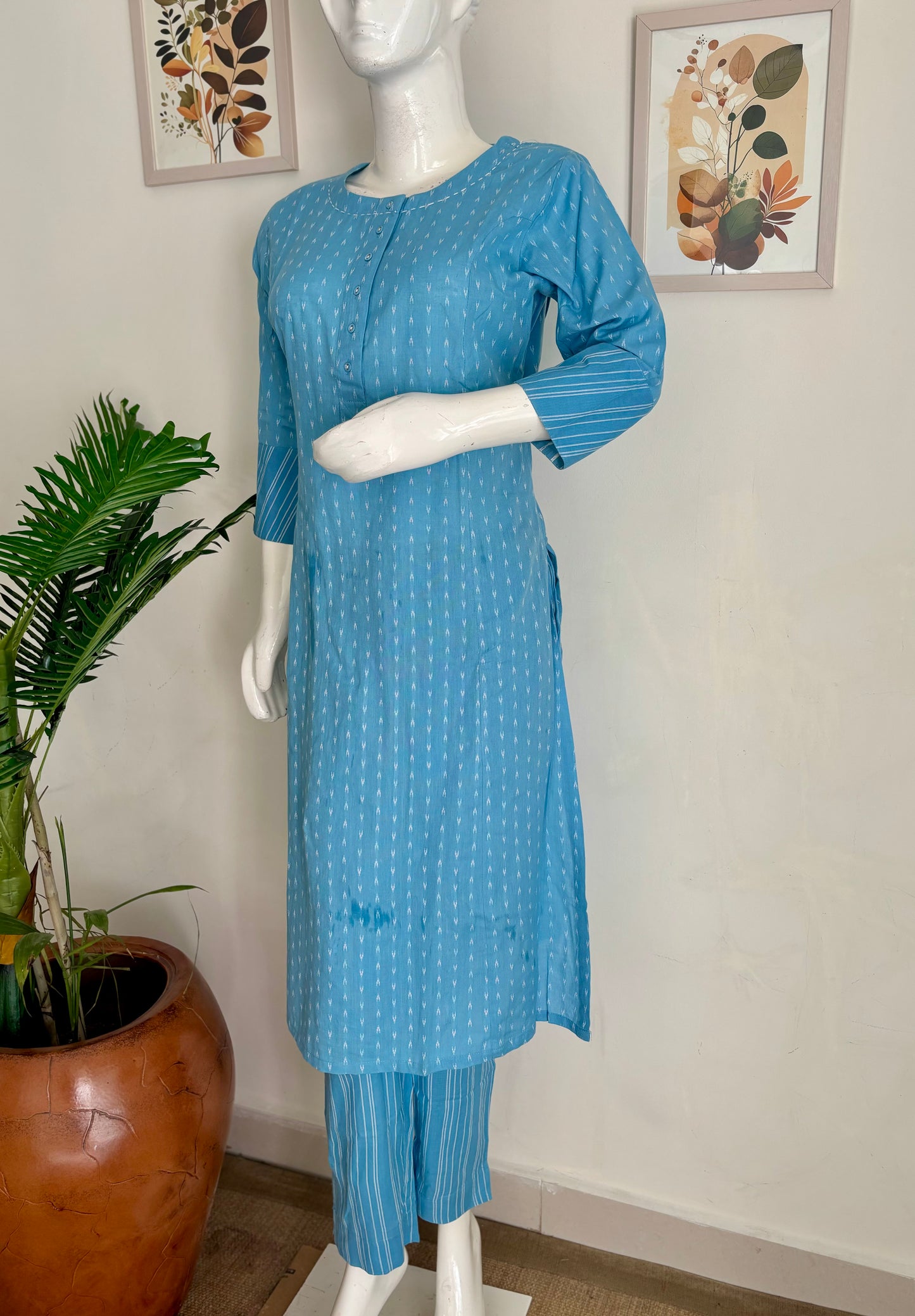 Pure Cotton Handloom Kurta Set