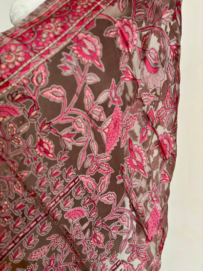 Pure Cotton Silk Brown Kurta Set