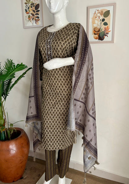 Pure Cotton Handblock Printed Kurta Set