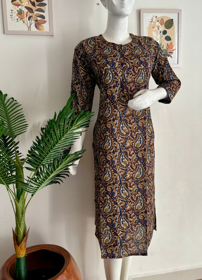 Pure Cotton Kalamkari Handblock Kurta