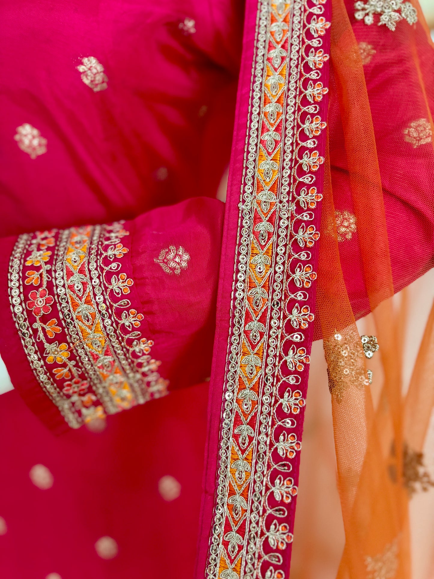 Silk Patiala Banarsi Suit