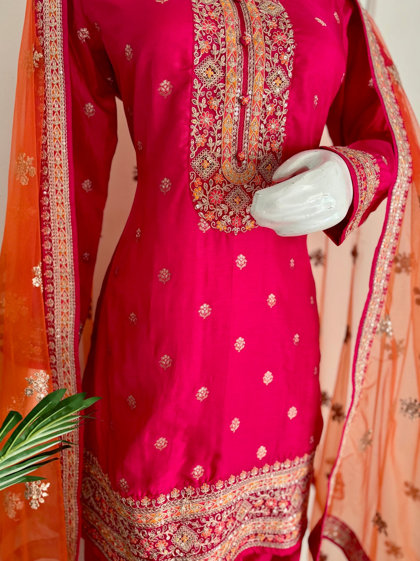 Silk Patiala Banarsi Suit