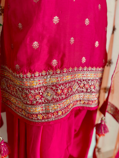 Silk Patiala Banarsi Suit