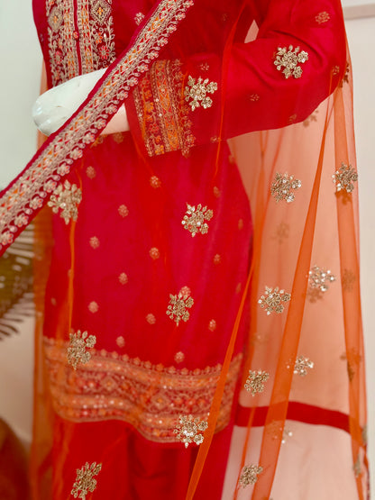 Silk Patiala Banarsi Suit