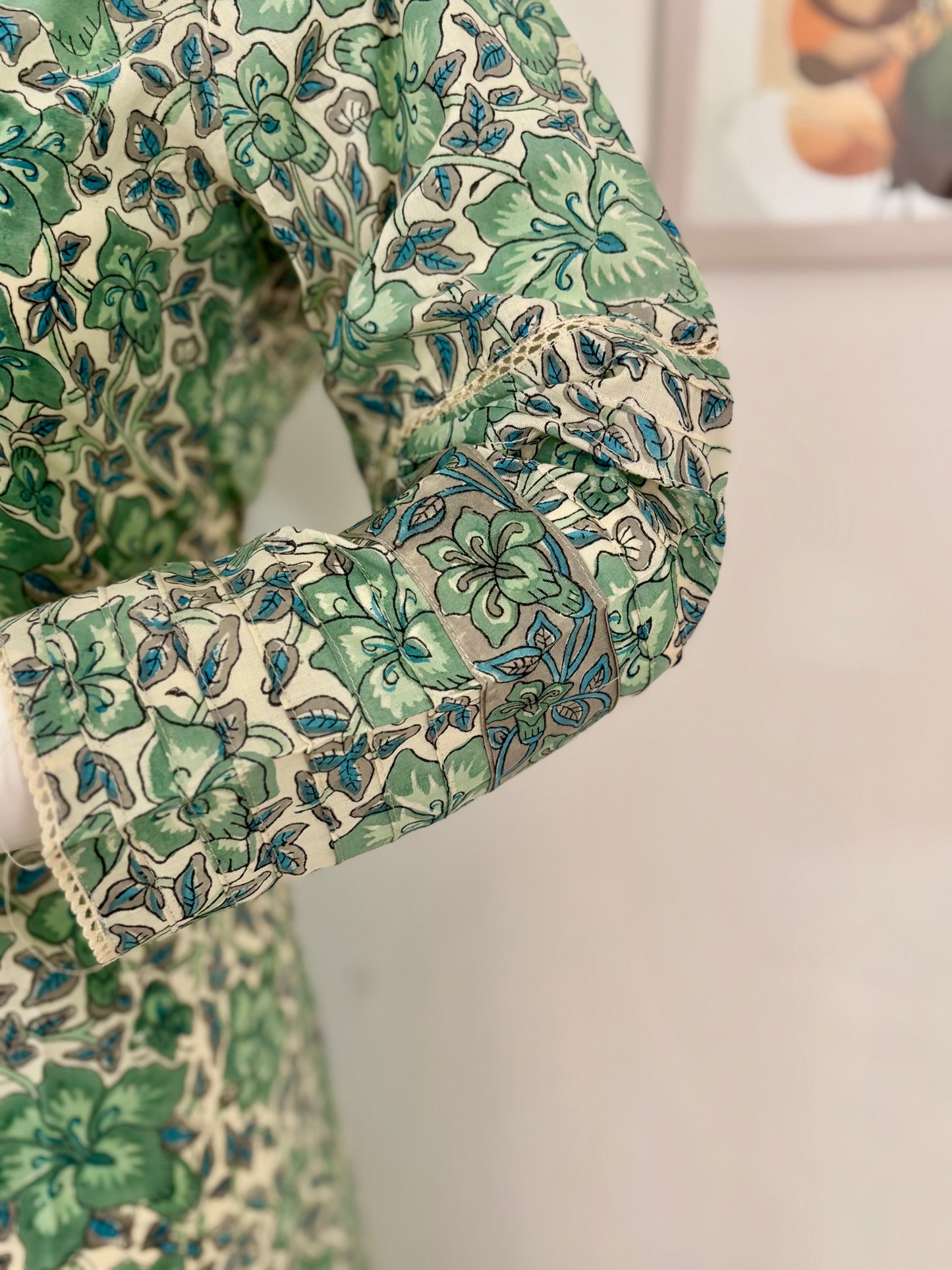 Pure Handloom Cotton Kurta – Grace in Green