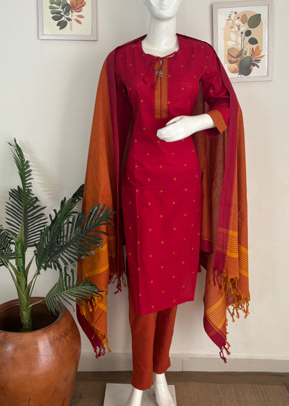 Pure Handloom Cotton Kurta Set