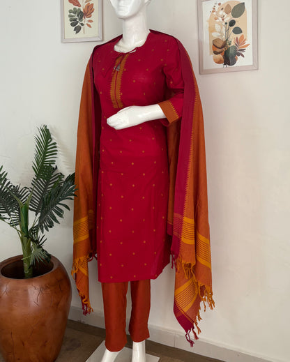 Pure Handloom Cotton Kurta Set