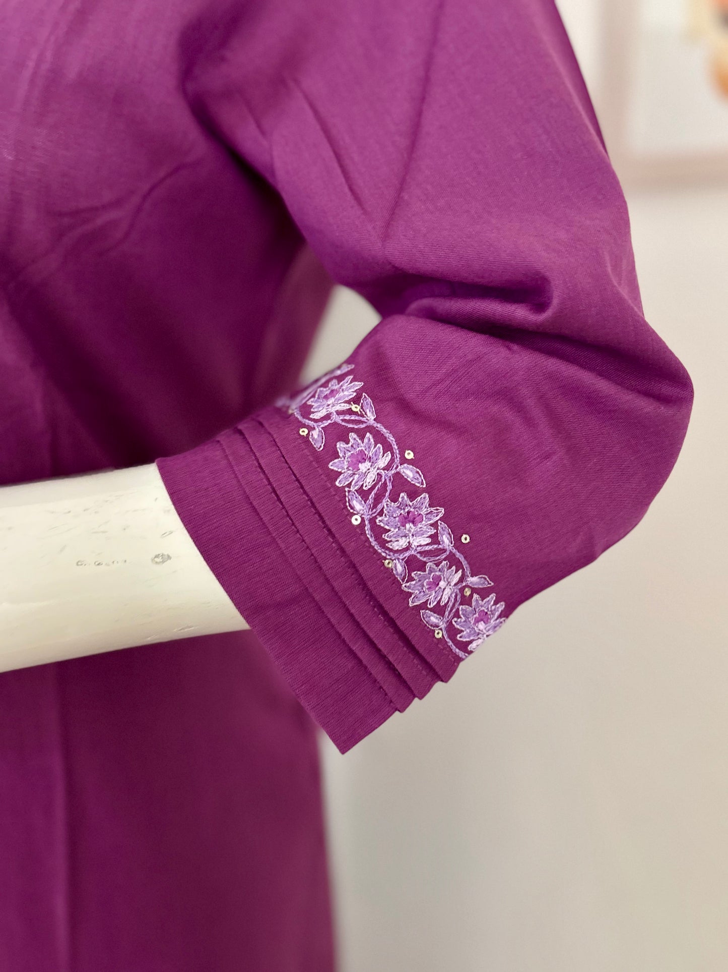 Purple Cotton Kurta - Office & Smart Wear