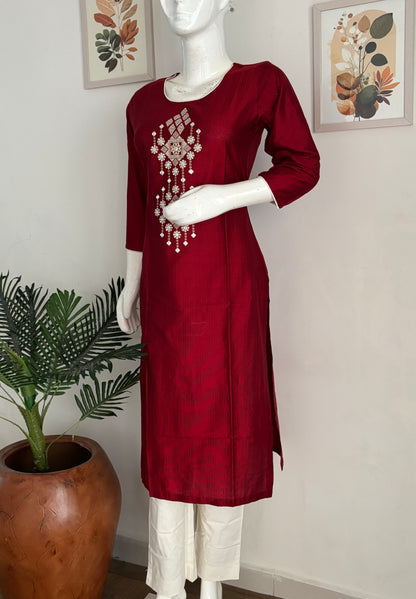 Pure Handloom Silk Kurta Set