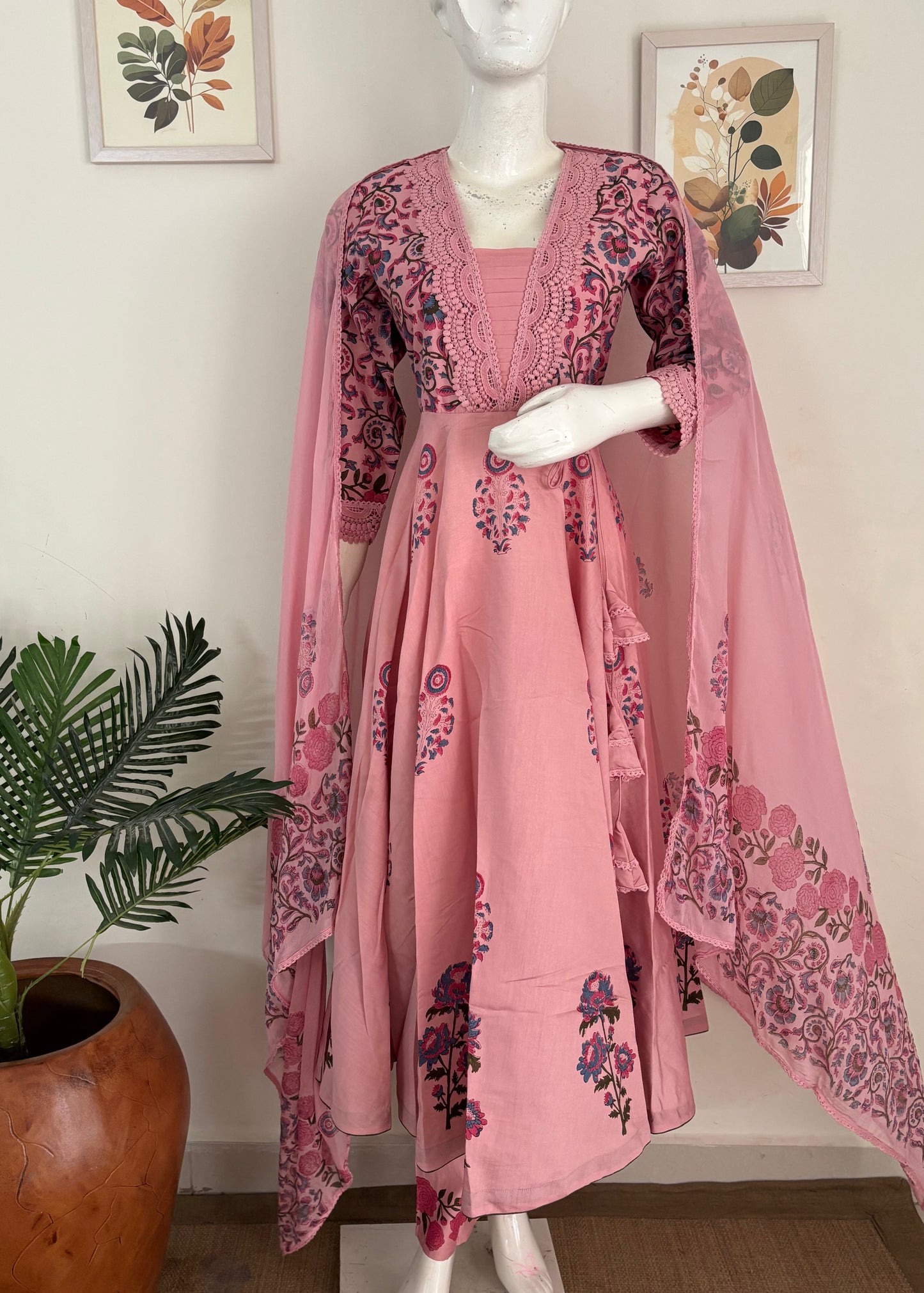 Nazakat – Handcrafted Silk Anarkali