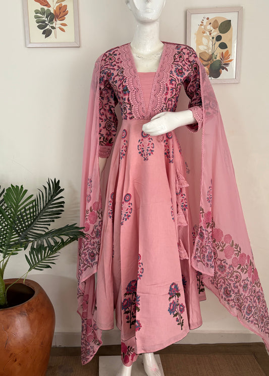 Nazakat – Handcrafted Silk Anarkali