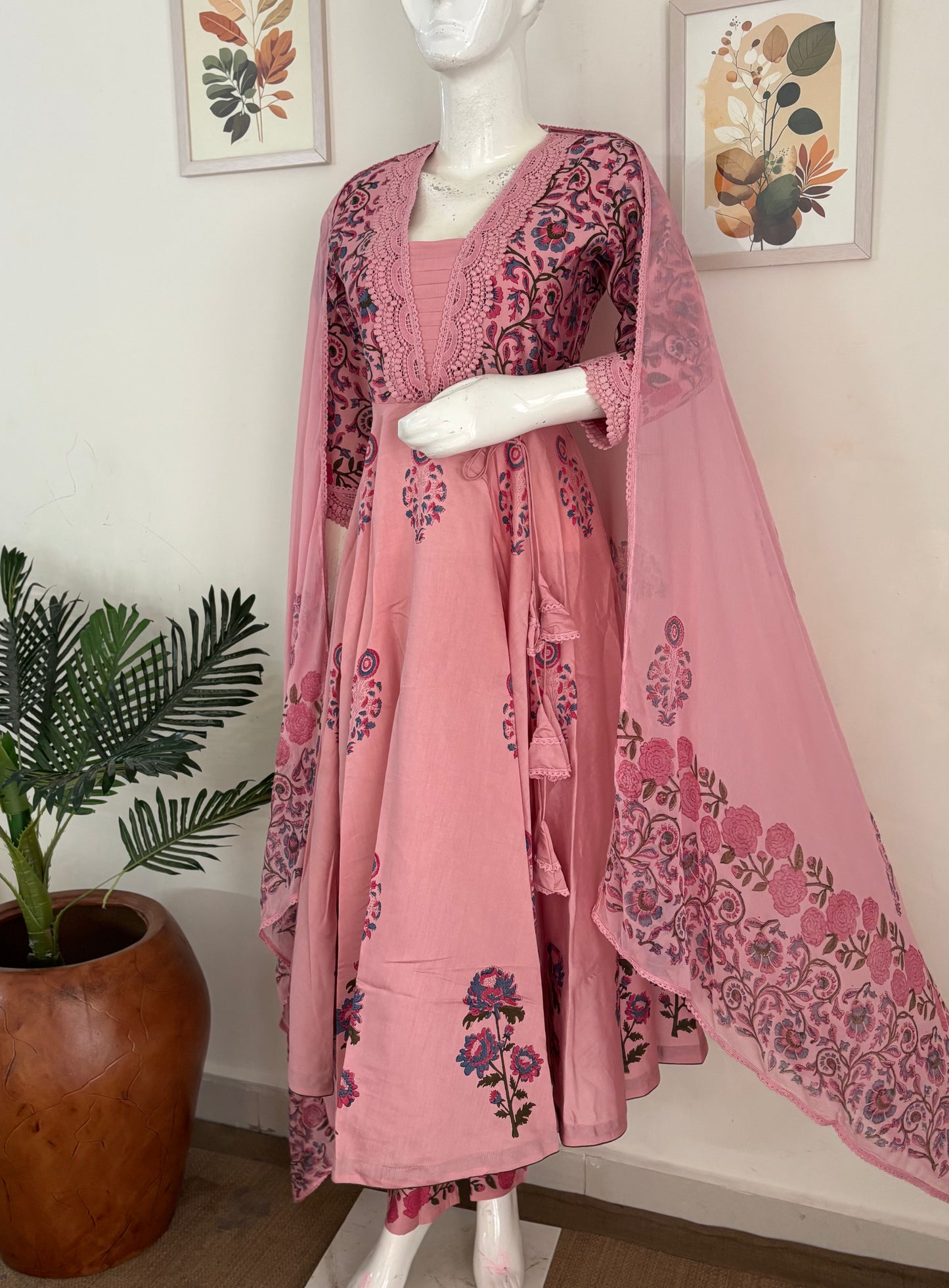 Nazakat – Handcrafted Silk Anarkali