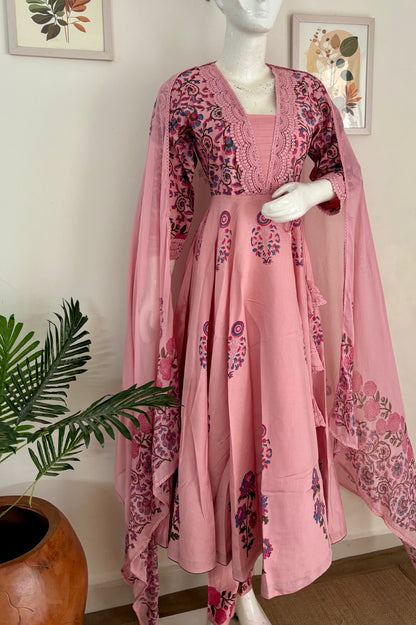 Nazakat – Handcrafted Silk Anarkali